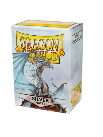DRAGON SHIELD 100 CT SLEEVES MATTE SILVER