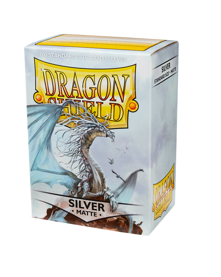 DRAGON SHIELD 100 CT SLEEVES MATTE SILVER