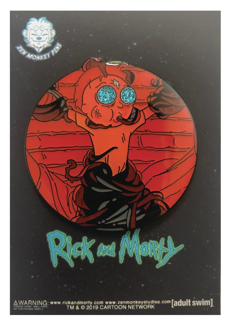 ZEN MONKEY STUDIOS RICK AND MORTY DEATH CRYSTAL MORTY IN FORTRESS PIN