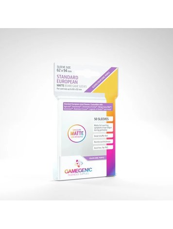 GAMEGENIC GG STANDARD EUROPEAN MATTE SLEEVES 50 CT