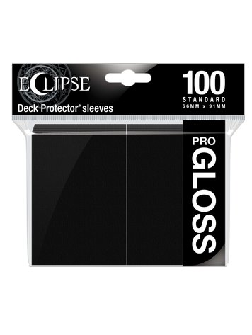 ULTRA PRO ULTRA PRO ECLIPSE SLEEVES 100 CT GLOSS: JET BLACK
