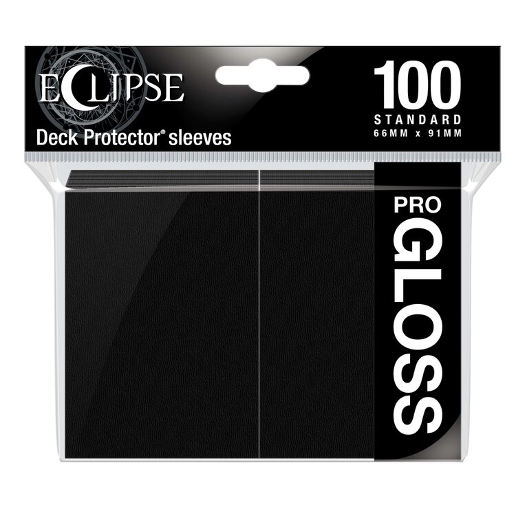 ULTRA PRO ULTRA PRO ECLIPSE SLEEVES 100 CT GLOSS: JET BLACK