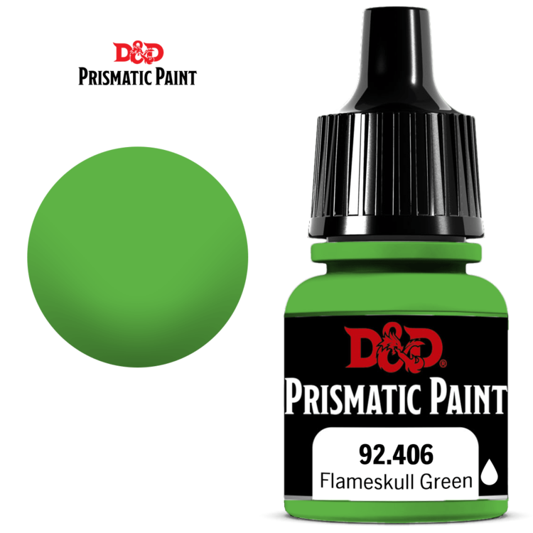 WIZKIDS D&D PRISMATIC PAINT FLAMESKULL GREEN 8ML