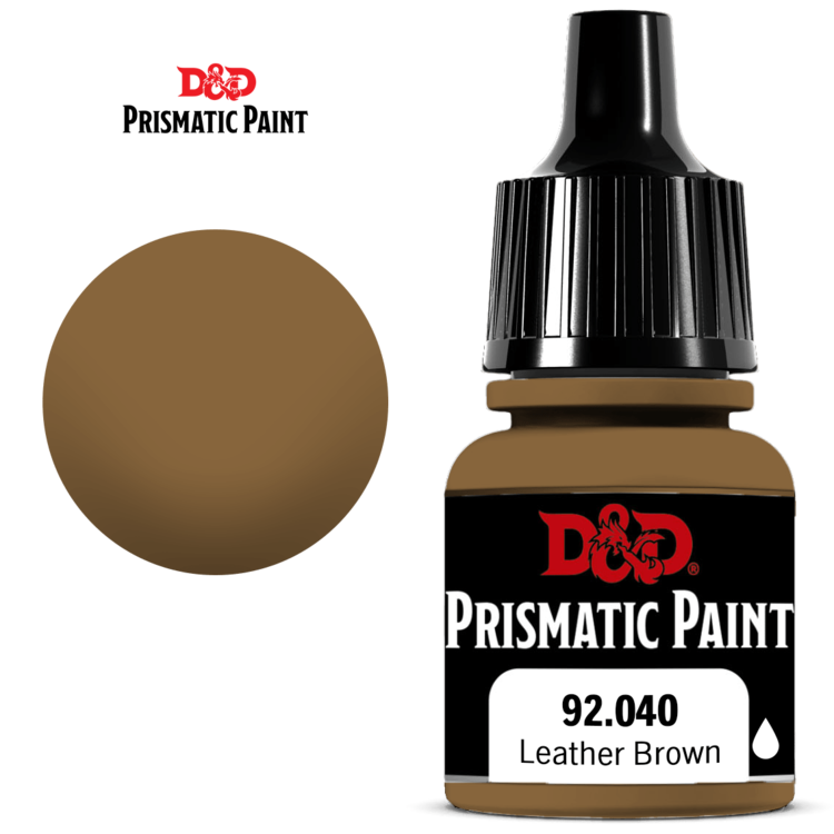 WIZKIDS D&D PRISMATIC PAINT LEATHER BROWN 8ML