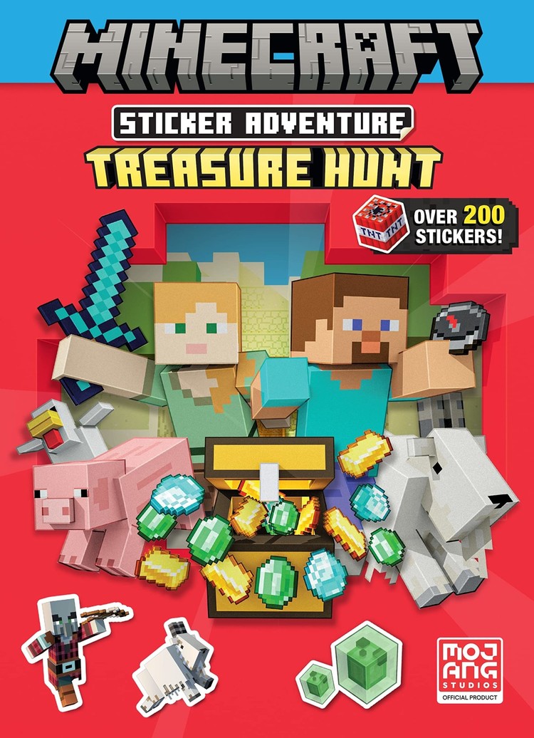PENGUIN RANDOM HOUSE MINECRAFT STICKER ADVENTURE TREASTURE HUNT