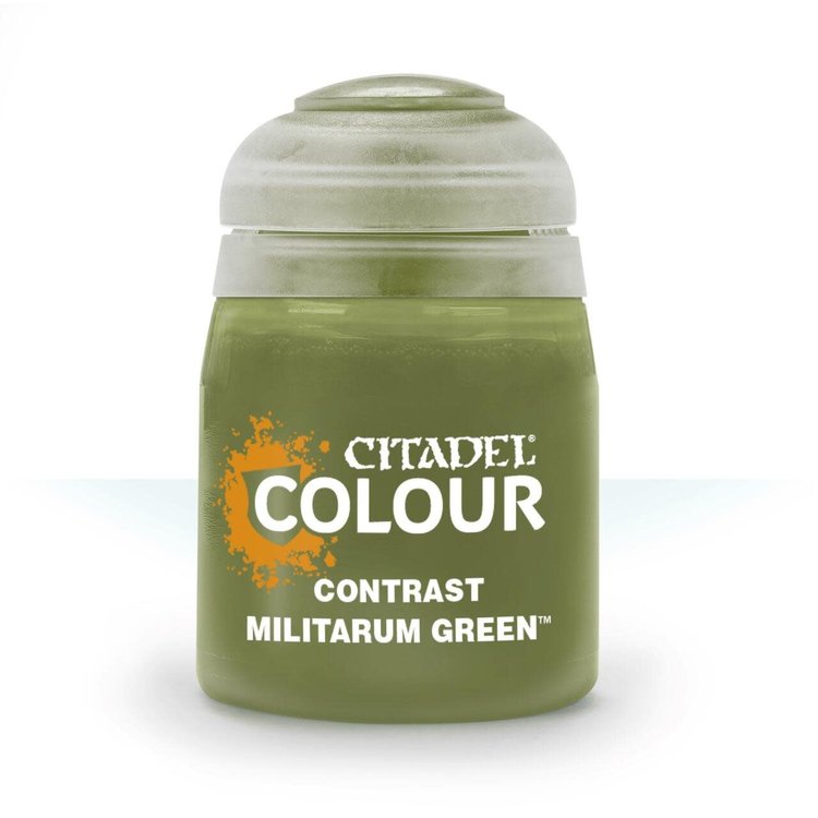 CITADEL PAINT CITADEL COLOUR CONTRAST:  MILITARUM GREEN (18ML)