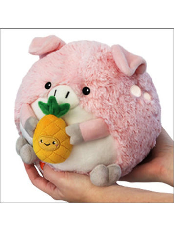 SQUISHABLE MINI SQUISHABLE PIG W/ PINEAPPLE 7"
