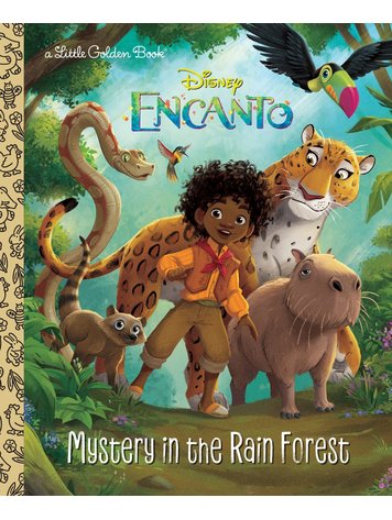 GOLDEN BOOKS DISNEY ENCANTO MYSTERY IN THE RAIN FOREST LITTLE GOLDEN BOOK