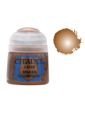 GAMES WORKSHOP CITADEL PAINT LAYER BRASS SCORPION 12ML