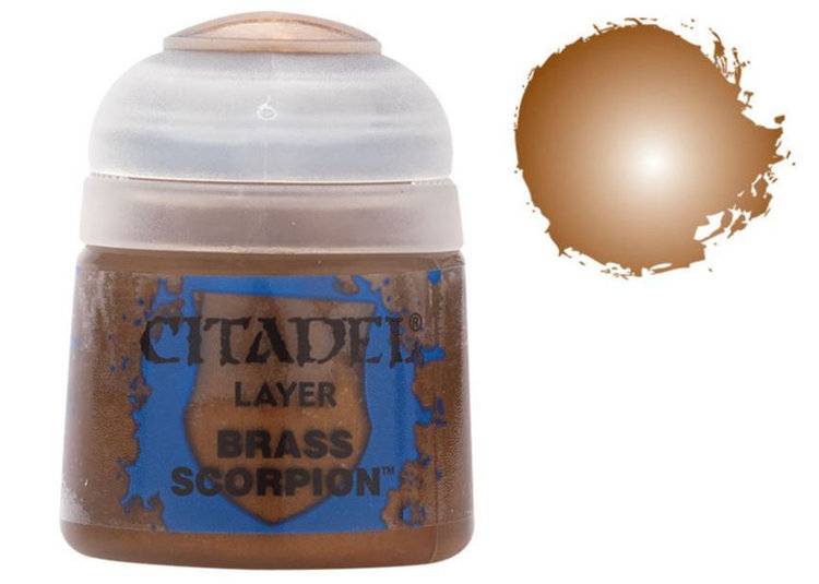 GAMES WORKSHOP CITADEL PAINT LAYER BRASS SCORPION 12ML