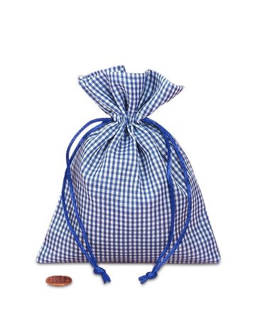 6 X 9 ROYAL GINGHAM BAG