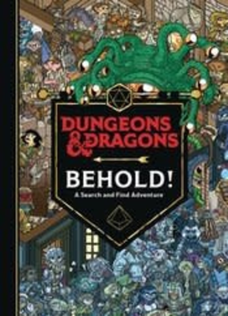 HARPER COLLINS PUBLISHERS DUNGEONS & DRAGONS D&D BEHOLD! A SEARCH & FIND ADVENTURE HC