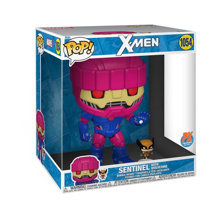 FUNKO POP JUMBO X-MEN SENTINEL & WOLVERINE PX VIN FIG