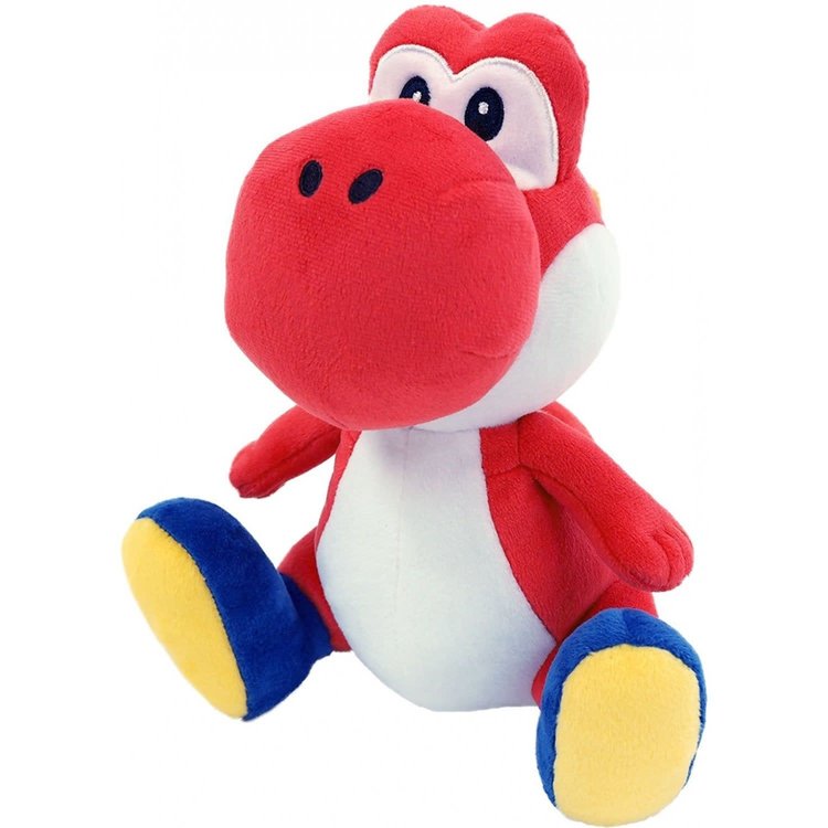 LITTLE BUDDY SUPER MARIO ALL STAR COLLECTION RED YOSHI 7" PLUSH