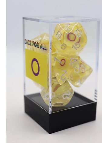 FOAM BRAIN GAMES FOAM BRAIN GAMES INTERSEX FLAG RPG DICE SET
