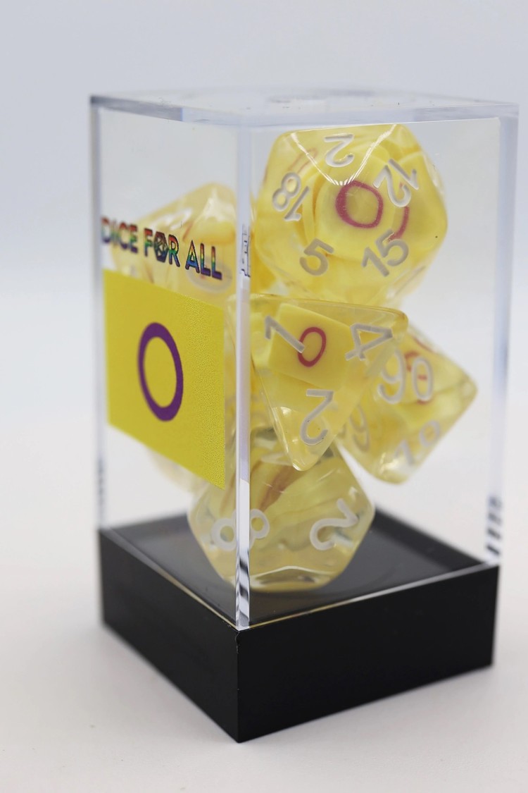 FOAM BRAIN GAMES FOAM BRAIN GAMES INTERSEX FLAG RPG DICE SET