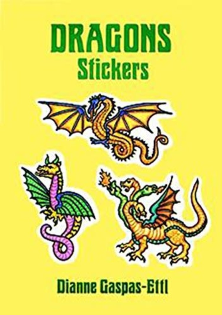 DOVER PUBLICATIONS DRAGON STICKERS