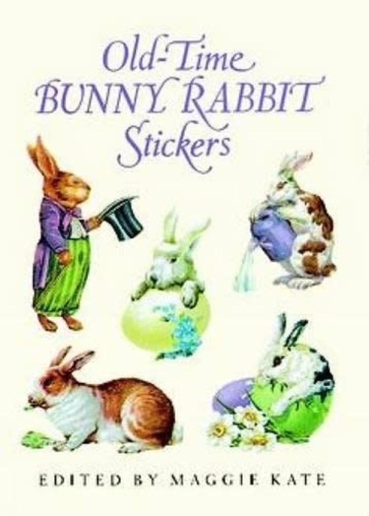 DOVER PUBLICATIONS OLD-TIME BUNNY RABBIT STICKERS