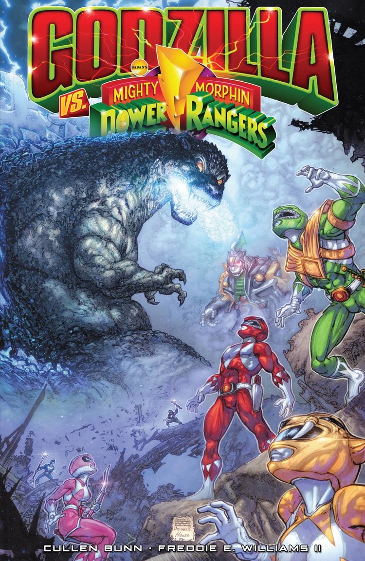 IDW PUBLISHING GODZILLA VS MIGHTY MORPHIN POWER RANGERS TP