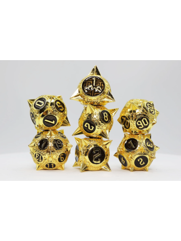 FOAM BRAIN GAMES FOAM BRAIN GAMES METEOR STORM: GALACTIC GOLD RPG METAL DICE SET