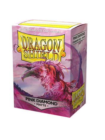 DRAGON SHIELD DRAGON SHIELD 100 CT SLEEVES MATTE PINK DIAMOND
