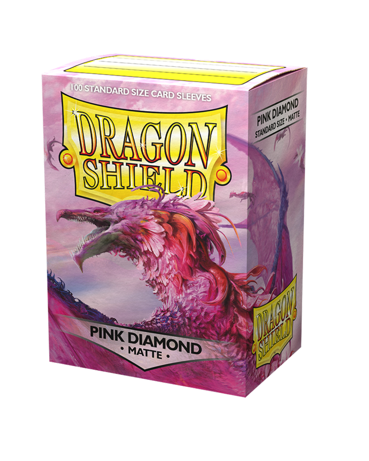 DRAGON SHIELD DRAGON SHIELD 100 CT SLEEVES MATTE PINK DIAMOND