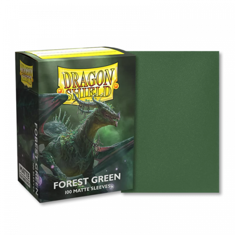 DRAGON SHIELD 100 CT SLEEVES MATTE FOREST GREEN