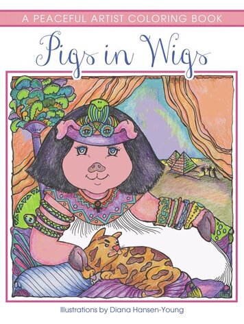 PIGS IN WIGS COLORING BOOK