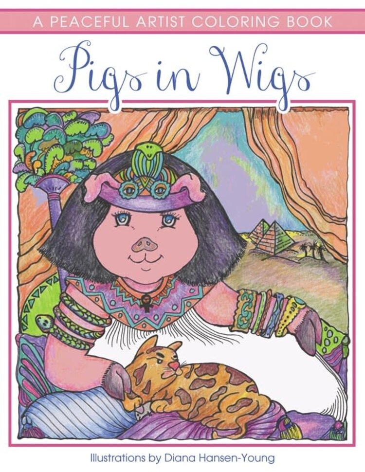 PIGS IN WIGS COLORING BOOK
