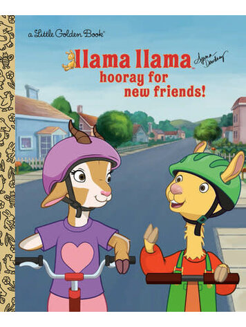 GOLDEN BOOKS LLAMA LLAMA HOORAY FOR NEW FRIENDS LITTLE GOLDEN BOOK