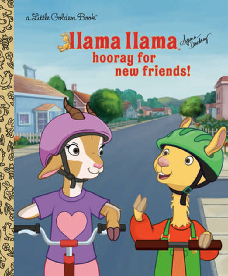 GOLDEN BOOKS LLAMA LLAMA HOORAY FOR NEW FRIENDS LITTLE GOLDEN BOOK
