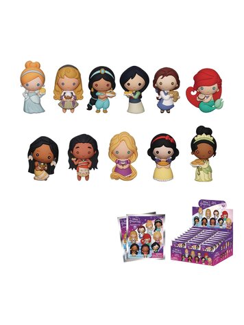 MONOGRAM PRODUCTS DISNEY S44 PRINCESSES W/FOOD 3D FOAM BAG CLIP BMB