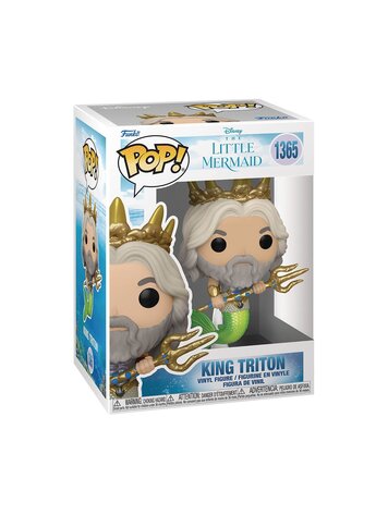 FUNKO POP DISNEY LITTLE MERMAID LIVE ACTION KING TRITON VIN FIG