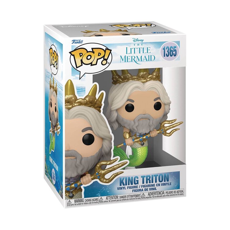 FUNKO POP DISNEY LITTLE MERMAID LIVE ACTION KING TRITON VIN FIG