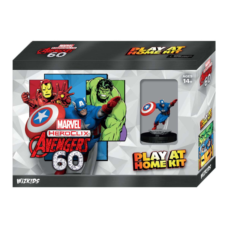MARVEL HEROCLIX AVENGERS 60TH ANNIVERSARY PLAY AT HOME KIT CAPTAIN AMERICA