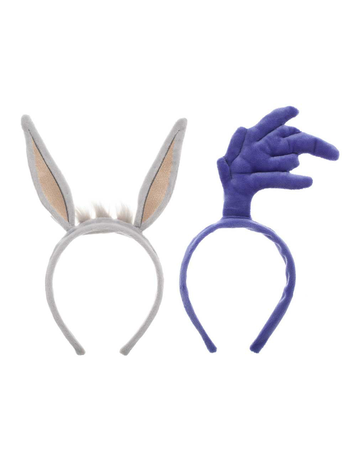 LOONEY TUNES BUGS BUNNY & ROAD RUNNER COSPLAY HEADBANDS