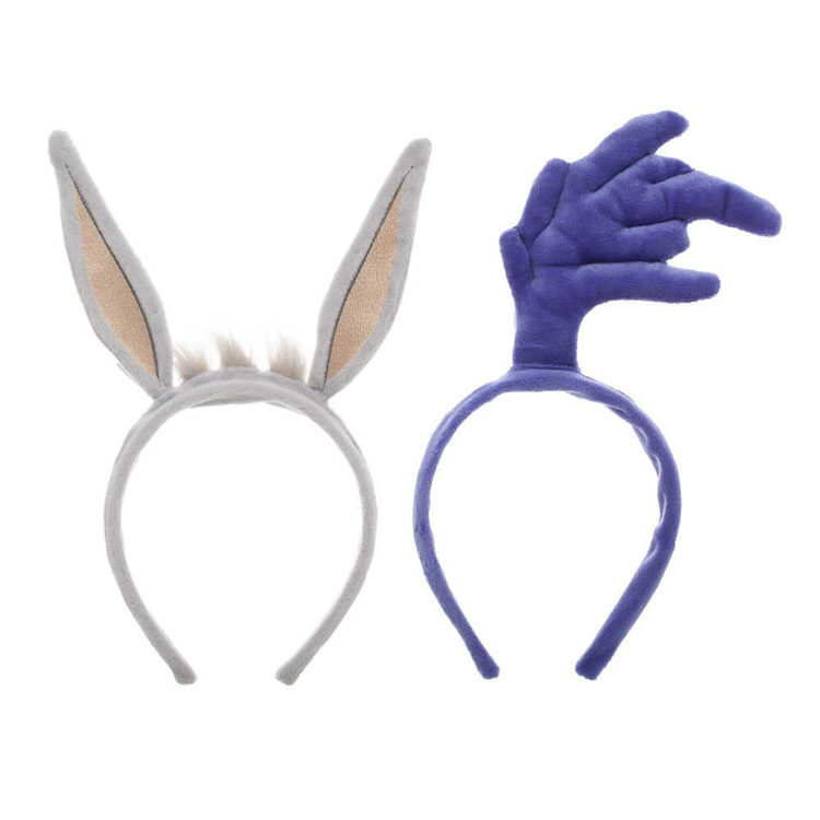 LOONEY TUNES BUGS BUNNY & ROAD RUNNER COSPLAY HEADBANDS