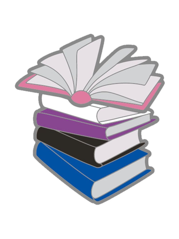 FOAM BRAIN GAMES PRIDE BOOKS PIN - GENDERFLUID