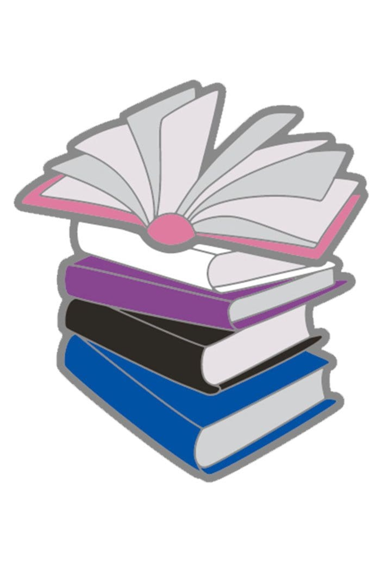 FOAM BRAIN GAMES PRIDE BOOKS PIN - GENDERFLUID