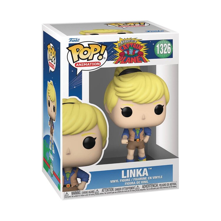 FUNKO POP TV CAPTAIN PLANET LINKA VIN FIG