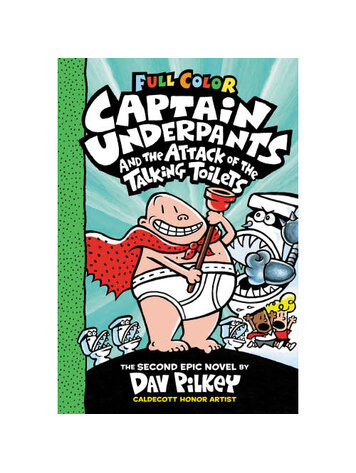 SCHOLASTIC INC. CAPTAIN UNDERPANTS VOL 02 HC ATTACK OF THE TALKING TOILETS (COLOR)