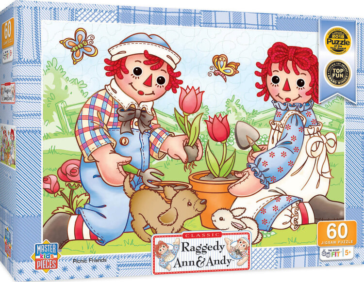RAGGEDY ANN & ANDY PICNIC FRIENDS 60PC PUZZLE