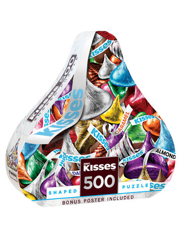 HERSHEY'S KISS SHAPED 500PC PUZZLE