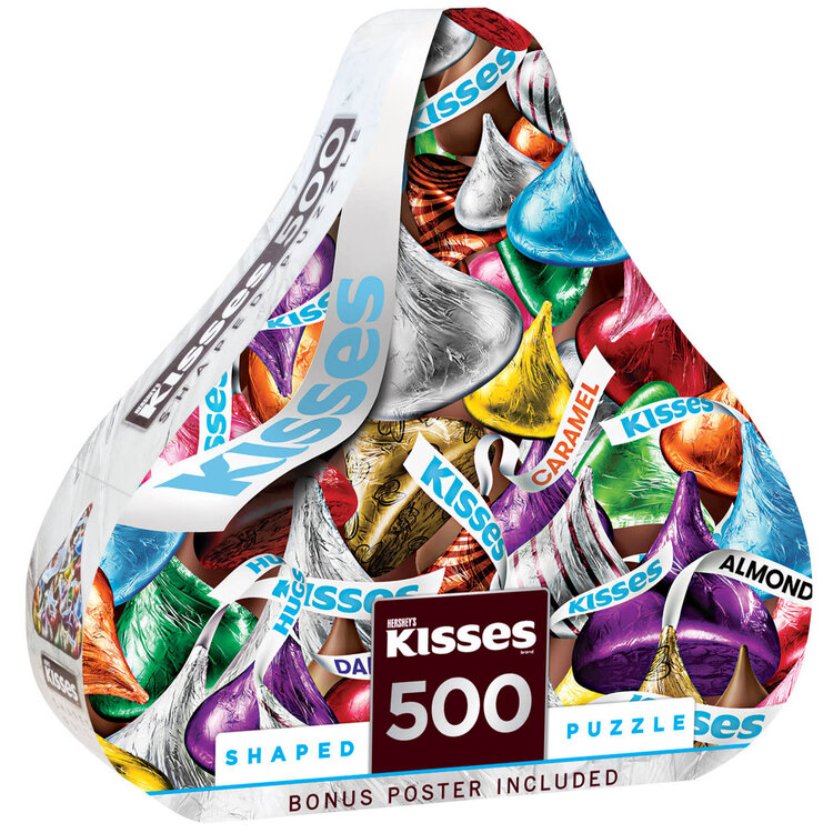 HERSHEY'S KISS SHAPED 500PC PUZZLE