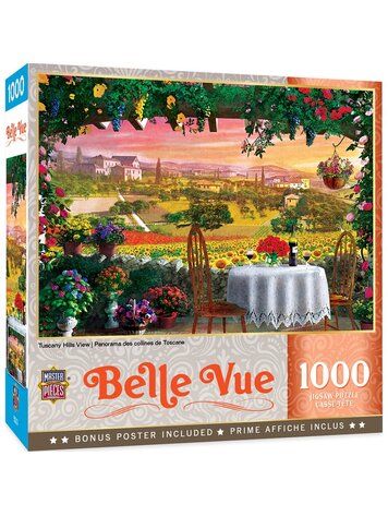 MASTERPIECES PUZZLE COMPANY TUSCANY HILLS VIEW 1000 PIECE PUZZLE