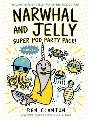 PENGUIN RANDOM HOUSE NARWHAL & JELLY SUPER POD PARTY PACK GN VOL 01 (BOOKS 1 & 2)