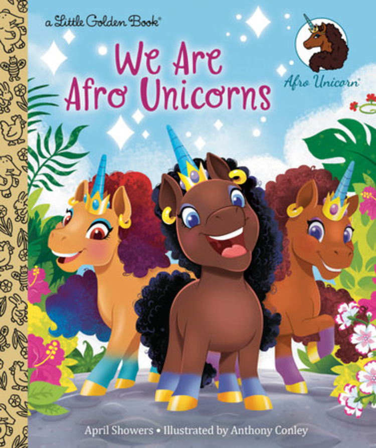 GOLDEN BOOKS WE ARE AFRO UNICORNS LITTLE GOLDEN BOOK