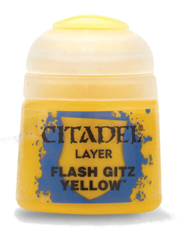 GAMES WORKSHOP CITADEL PAINT LAYER FLASH GITZ YELLOW