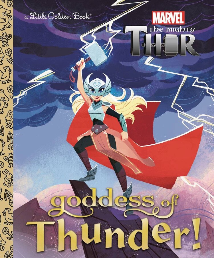 GOLDEN BOOKS MARVEL THOR GODDESS OF LITTLE GOLDEN BOOK
