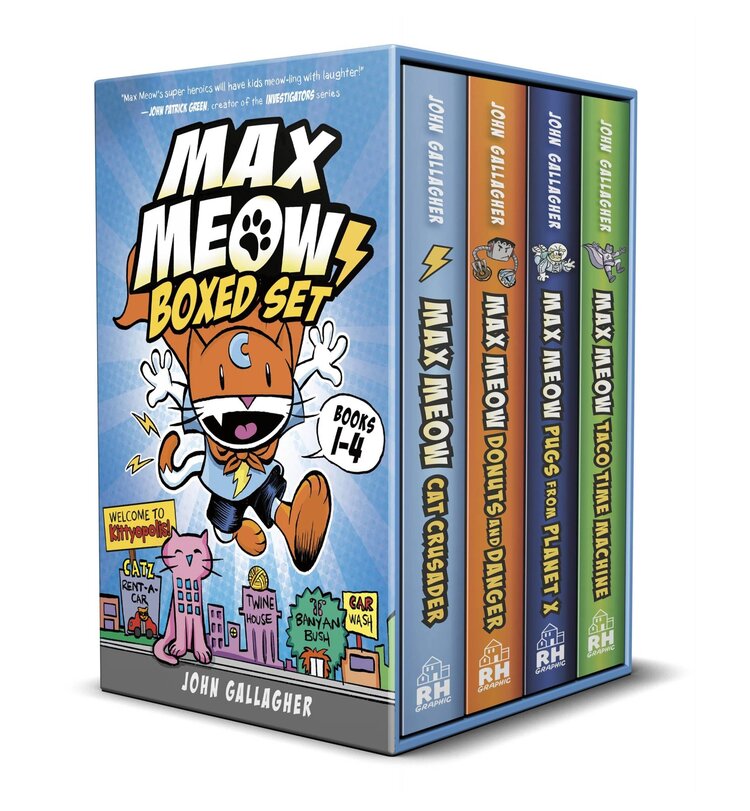 PENGUIN RANDOM HOUSE MAX MEOW GN BOXED SET WELCOME TO KITTYOPOLIS (Books 1-4)